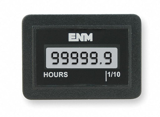 Hour Meter LCD Flush Rectangular