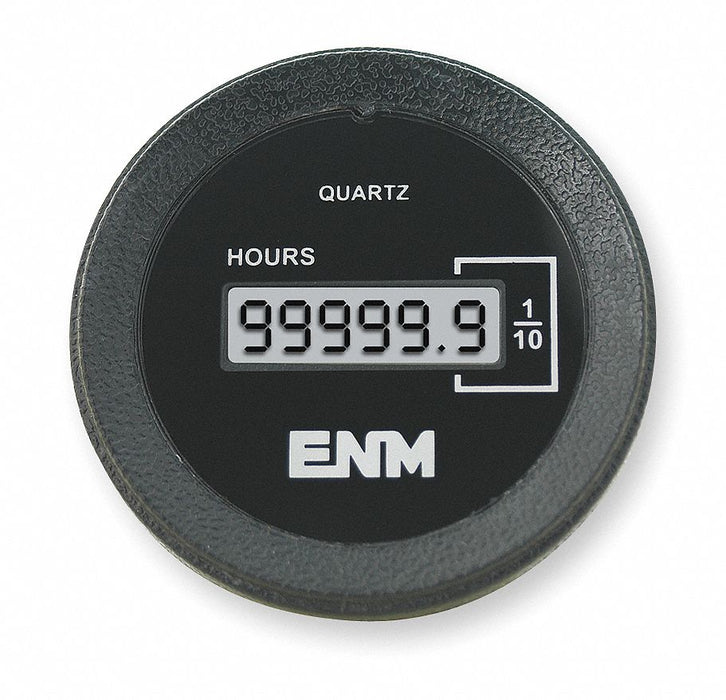 Hour Meter LCD Flush Round Remote Signal