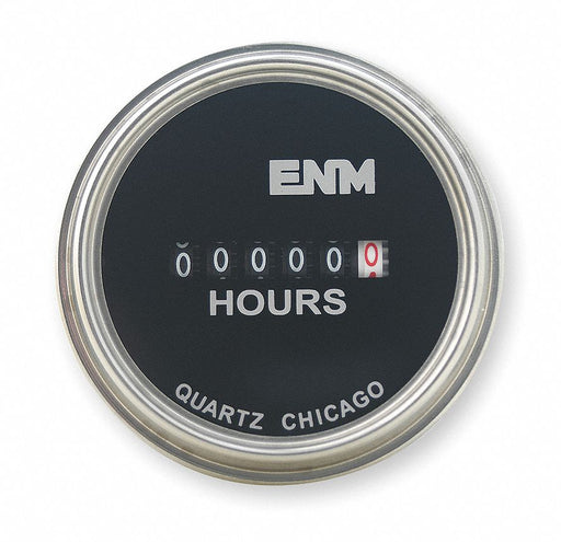 Hour Meter Electrical Flush Round SS