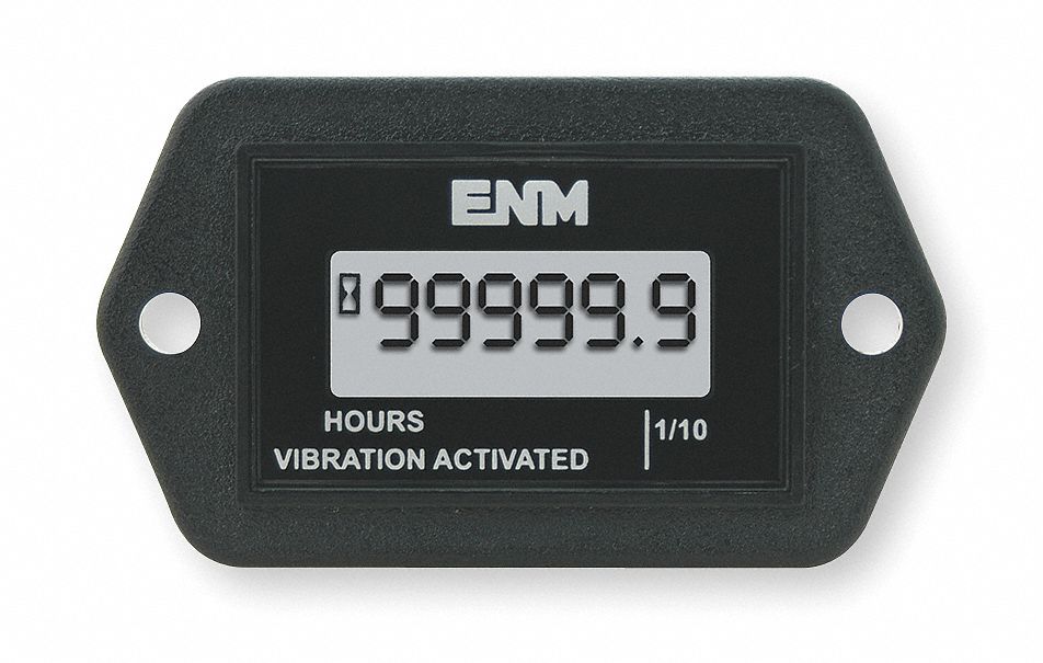 Hour Meter LCD Flange Rectangular