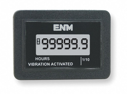 Hour Meter LCD Flush Rectangular Round
