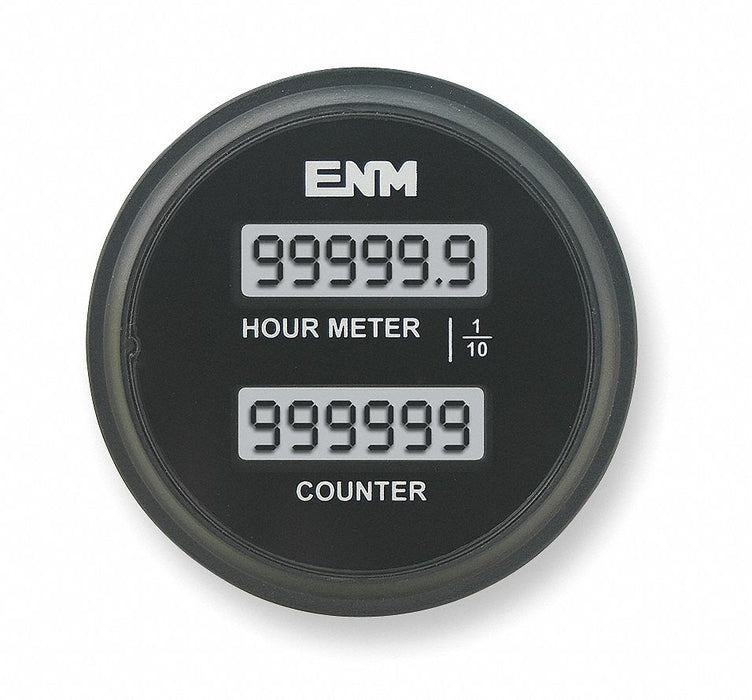 Hour Meter/Counter LCD 6Digit 8-32 VDC