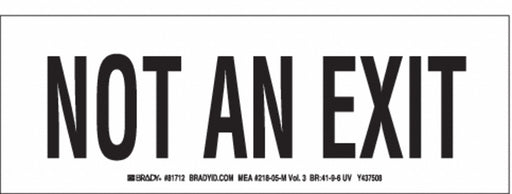 Exit Sign 3-1/2 X10 Polyester