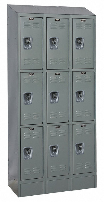 D4825 Lckr 3x3Lckr Drk Gry 82 x36 x12 Assm