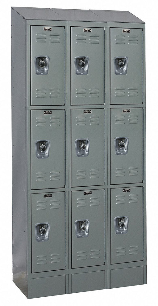 D4825 Lckr 3x3Lckr Drk Gry 82 x36 x12 Assm
