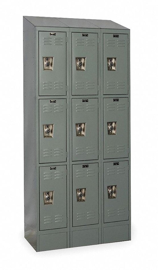 D4829 Lckr 3x3Lckr Drk Gry 84 x36 x18 Assm