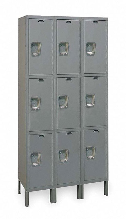 K4136 Lckr 3x3Lckr Drk Gry 78 x36 x15 UnAssm