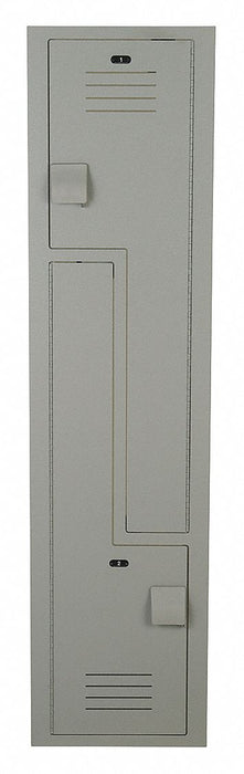 F8485 WrdrbZLckr 2x1Lckr Gray 72 x15 x18 Assm