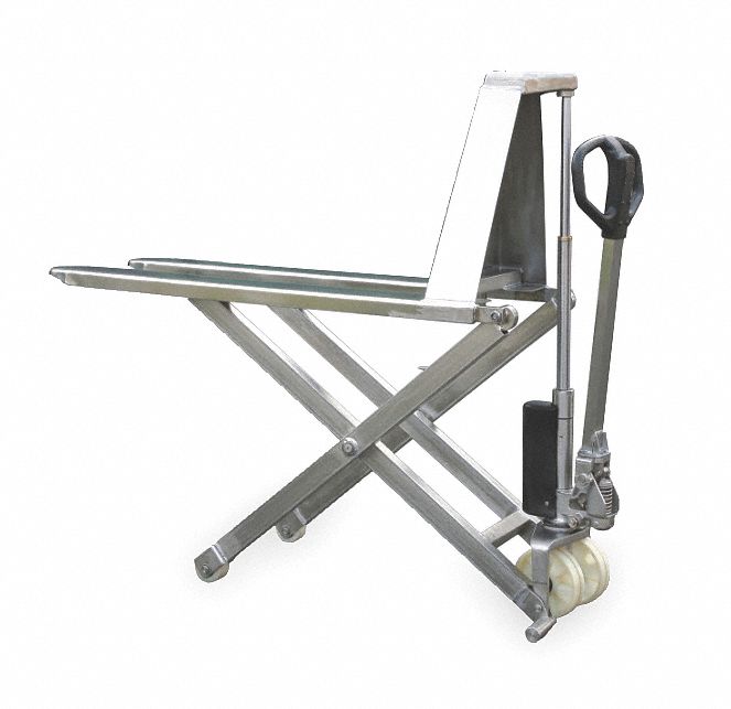 Manual Pallet Lifter 2200 lb 27 in W SS