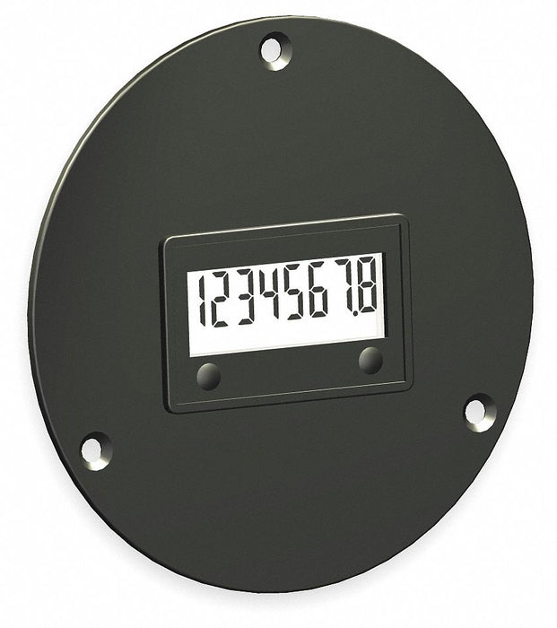LCD Hour Meter 3-Hole 2.87 in Flange