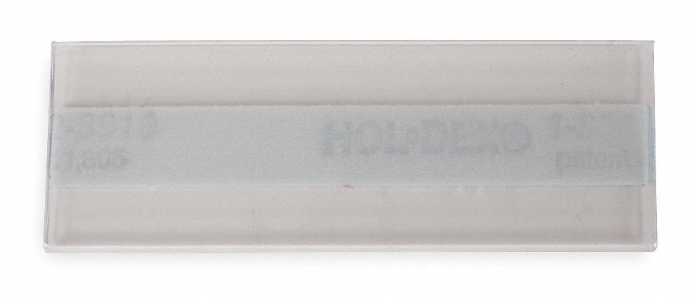 Label Holder 3 in L 1 in W Clear