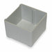 Bin Cup 3 x 2 x 3  Gray