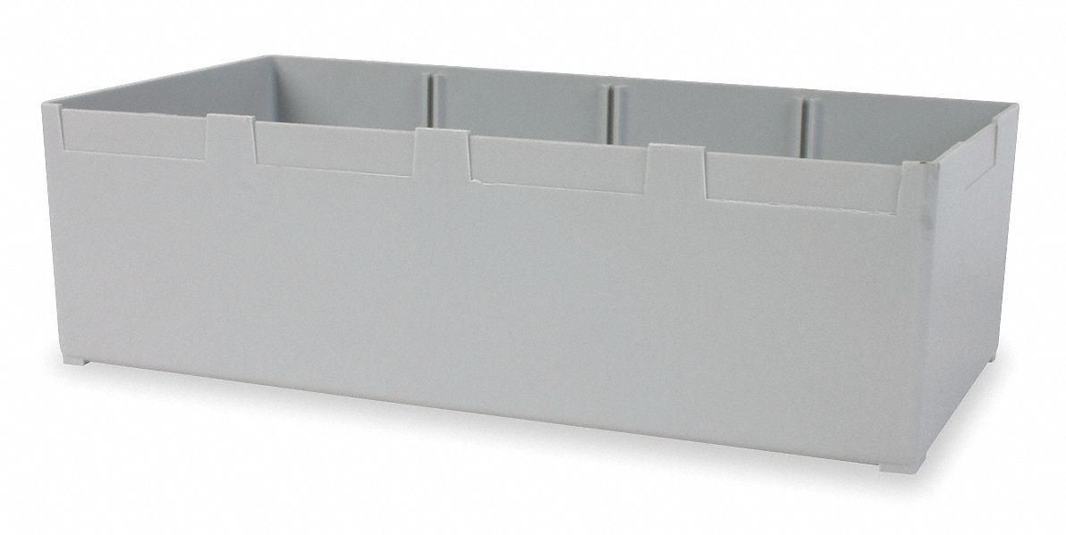 Bin Cup 12 x 3.75 x 6  Gray
