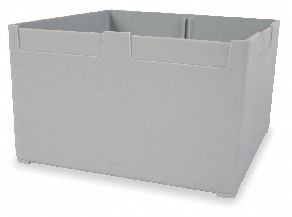 Bin Cup 6 x 3.75 x 3 Gray