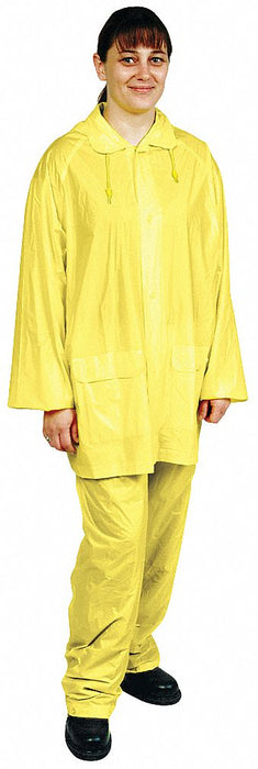 D2281 Rain Suit w/Jacket/Pant Unrated Yellow L