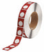 Pre-Cut Label Stock Roll Red Gloss