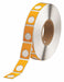 Pre-Cut Label Stock Roll Yellow Gloss
