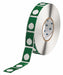 Pre-Cut Label Stock Roll Green Gloss