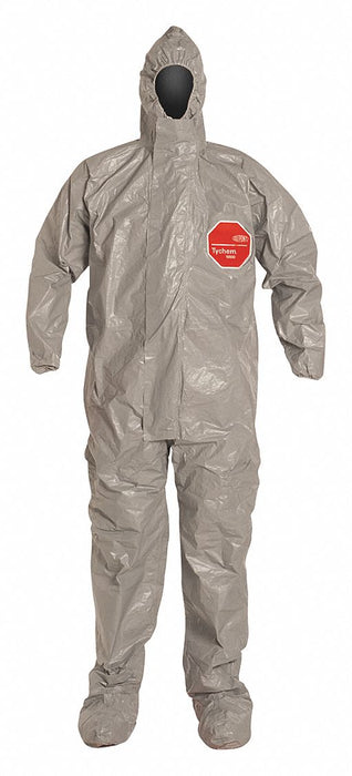 M9235 Hooded Coveralls XL Gray Tychem 6000 PK6