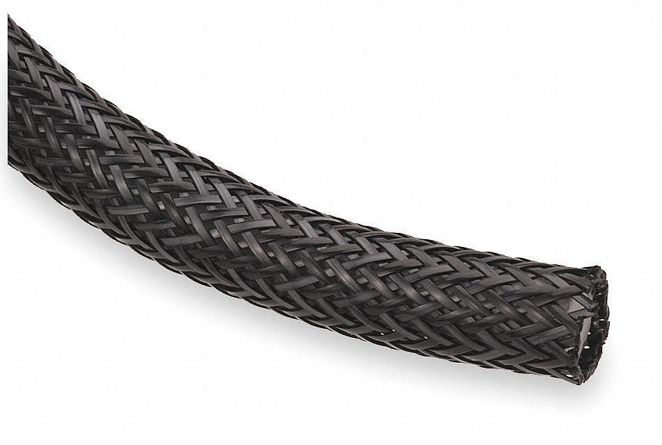 Braided Sleeving 1.750 in 25 ft Black