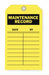 Tag Yellow Polyester 7inH 4inW PK10