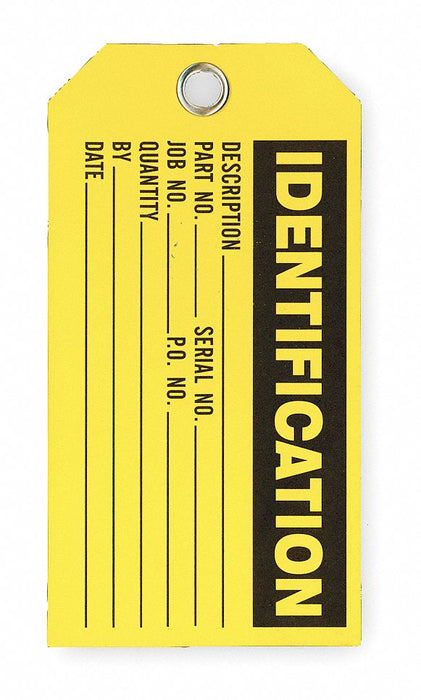 InventoryTag 3inH 5-3/4inW Yellow PK100