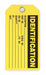 InventoryTag 3inH 5-3/4inW Yellow PK100