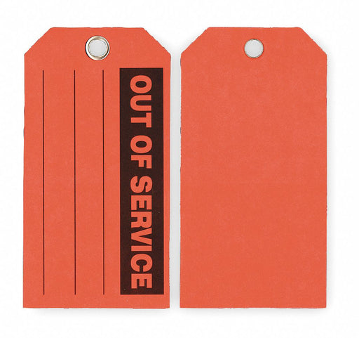 Tag Red Paper 3inH 5-3/4inW PK100