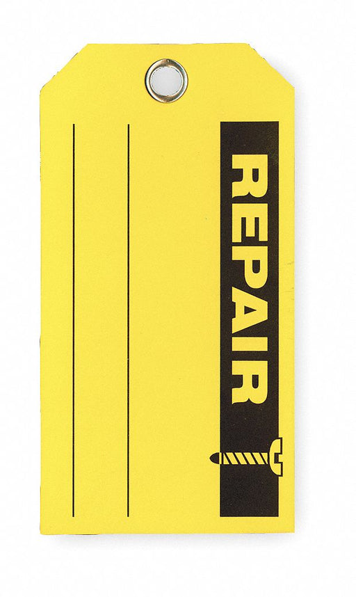 Tag Yellow Cardstock 3inH 5-3/4inW PK100