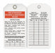 Tag White Polyester 3inH 5-3/4inW PK25