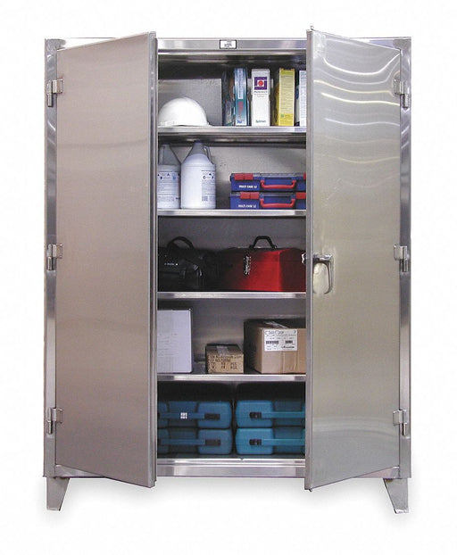 Strg Cab 78 x36 x24 Silver 4Shlv