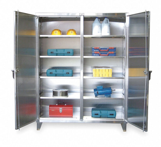 Strg Cab 78 x72 x24 Silver 8Shlv