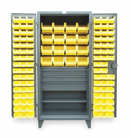 Bin Cabinet Gray 78 x36 x24 111YllwBns