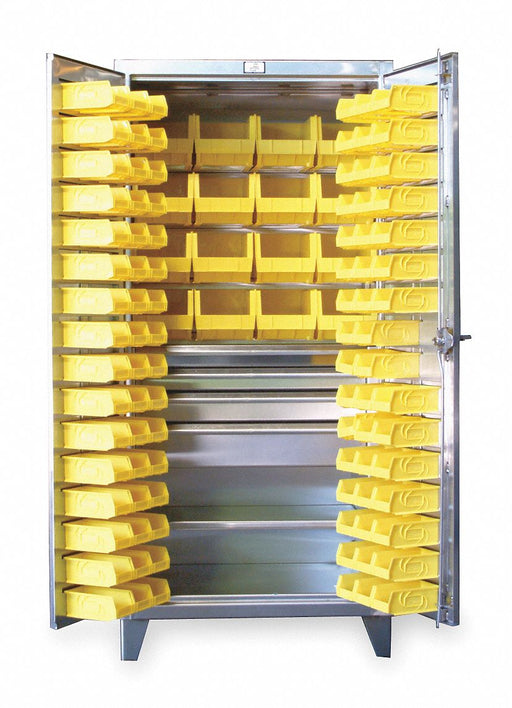 Bin Cabinet Slvr 78 x36 x24 110YllwBns