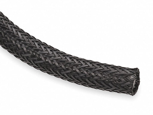 Braided Sleeving 0.500 in 100 ft Black