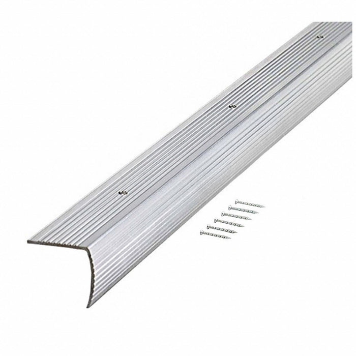 Stair Edging Silver 96in W Aluminum