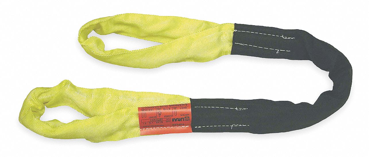Round Sling Flat Eye 6 ft L 16800 lb Cap