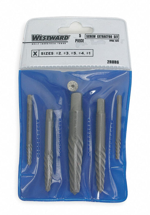 Screw Extractor Set 5pc HCS Pouch