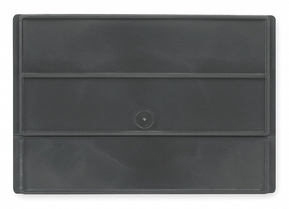 BinDivider 20inL Plastic Black PK6