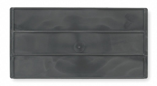 BinDivider 10.125inL Plastic Black PK6