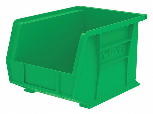 F8698 Hang and Stack Bin Green Plastic 7 in