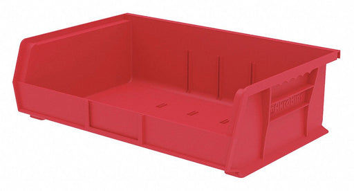 F8695 Hang and Stack Bin Red Plastic 5 in