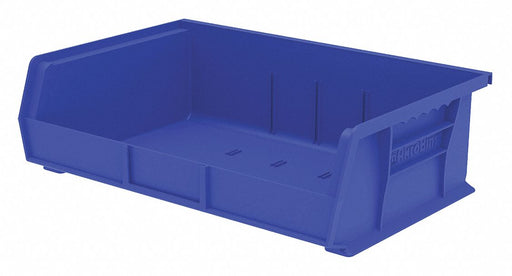 F8695 Hang and Stack Bin Blue Plastic 5 in