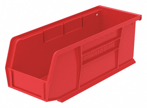 F8685 Hang and Stack Bin Red Plastic 4 in