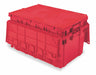 Attached Lid Tote 27 in L 17 in W Red