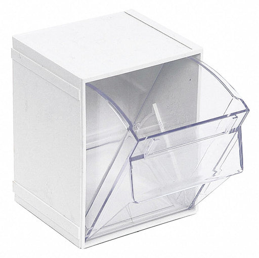 F8473 Indv Tip-Out Bin White Unf 6 1/4 in