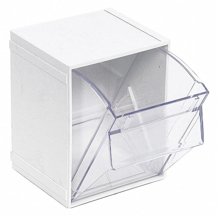 F8473 Indv Tip-Out Bin White Unf 6 1/4 in
