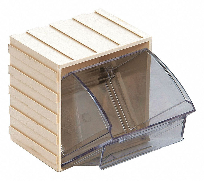 F8472 Indv Tip-Out Bin Ivory Unf 4 1/4 in