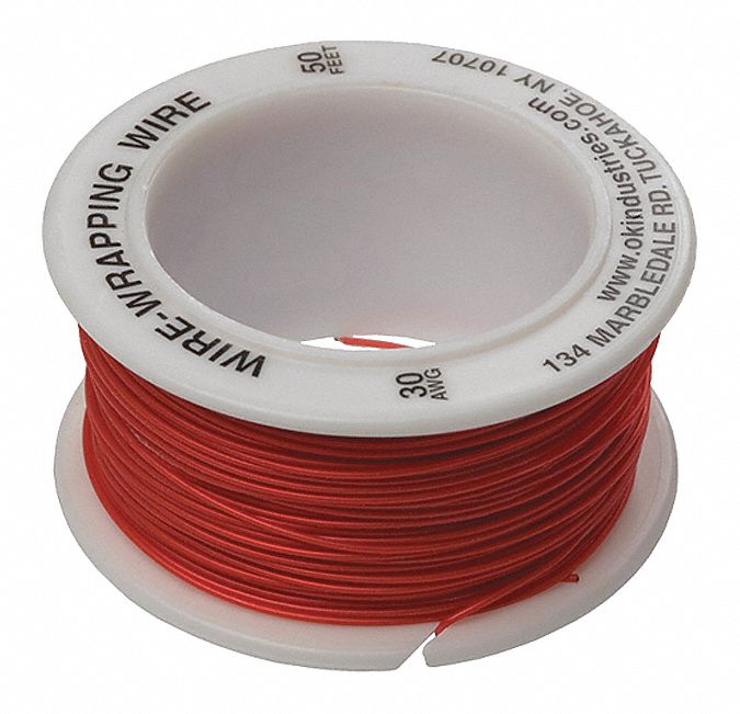 Wire Wrapping Wire 30 AWG Red 50ft