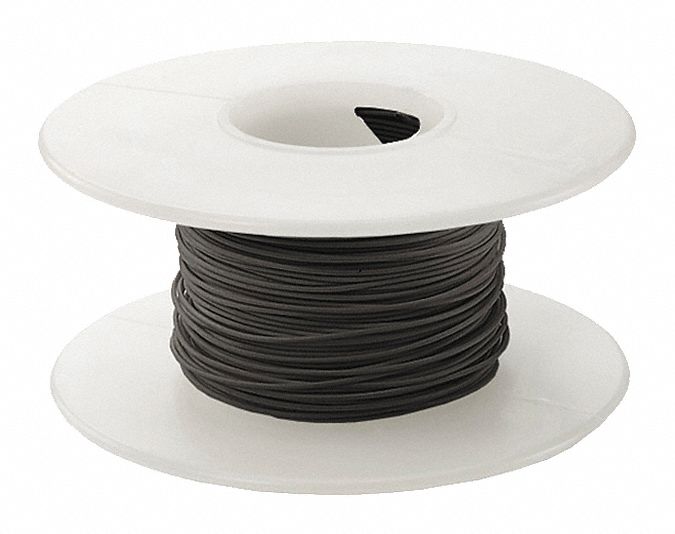 SpooledWrappingWire 26AWG Black 100ft